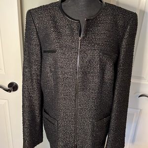 Albert Nipon black tie evening suit size 18